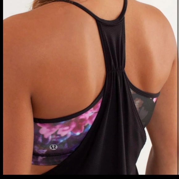 Lululemon no limits tank floral size 4 - Picture 2 of 5